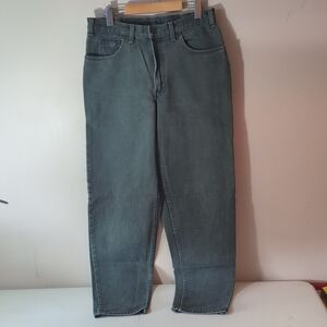 Vintage Levi's 533 Jeans Mens Green Relaxed Fit 90s Denim Pants